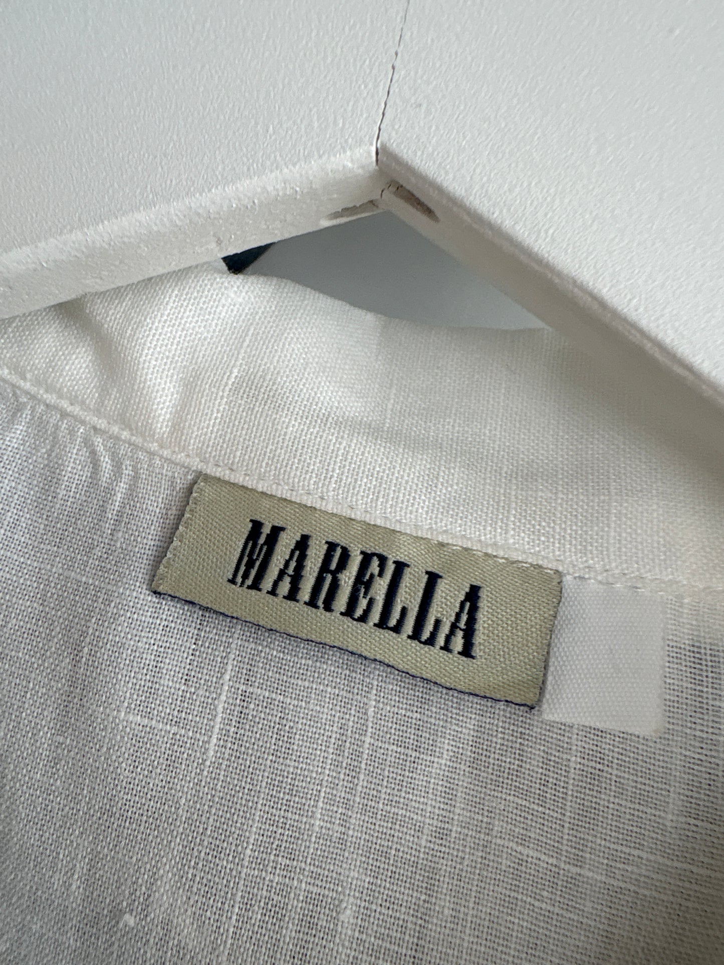 Cămașa din in excepțional Marella by Max Mara în croi minimalist