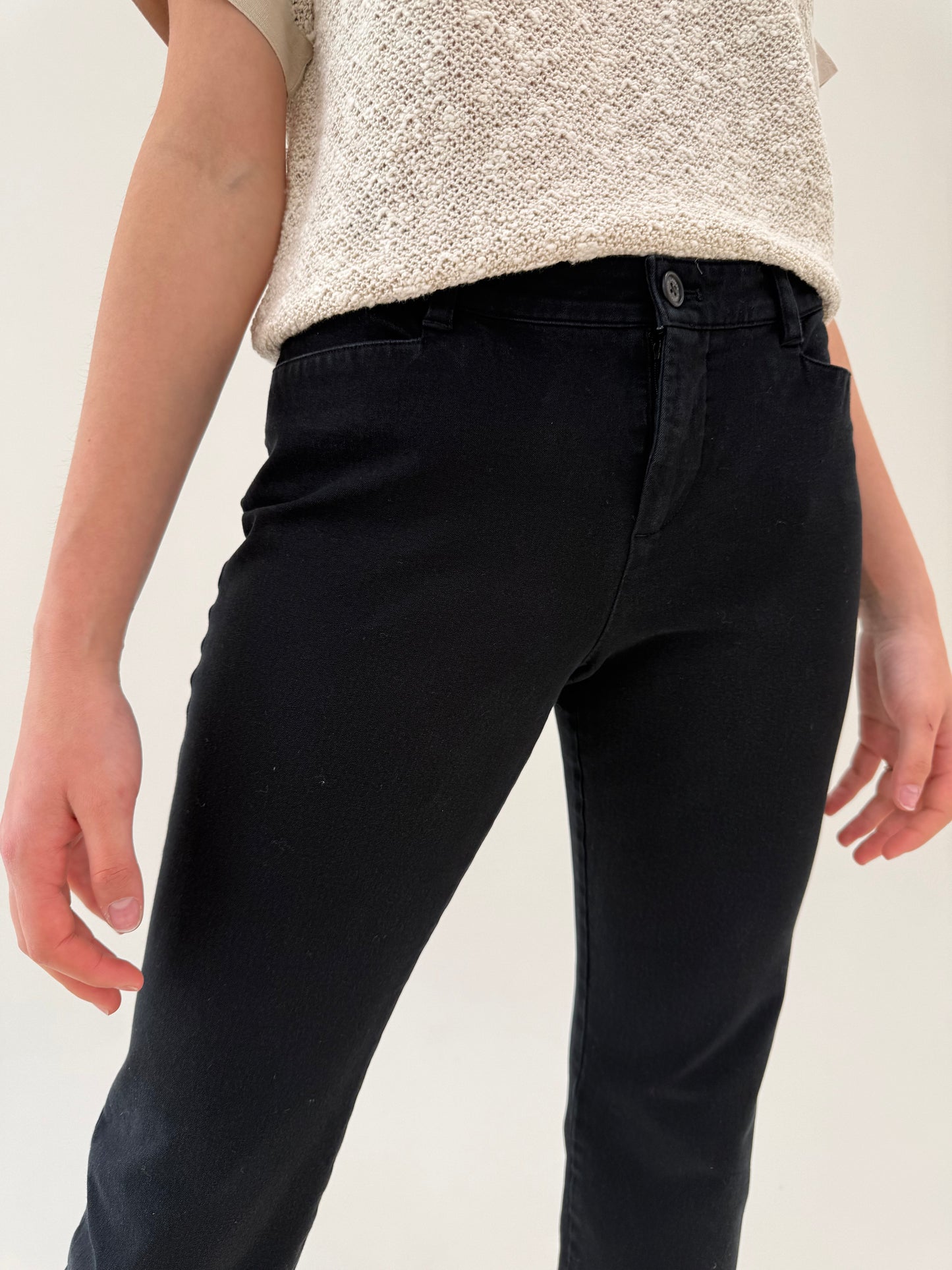Jeans petite Ralph Lauren ușor modelatori dark wash