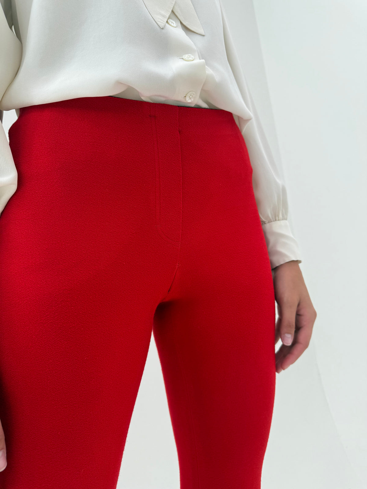 Pantaloni Marc Cain tall modelatori boot cut din material plin ultra confort