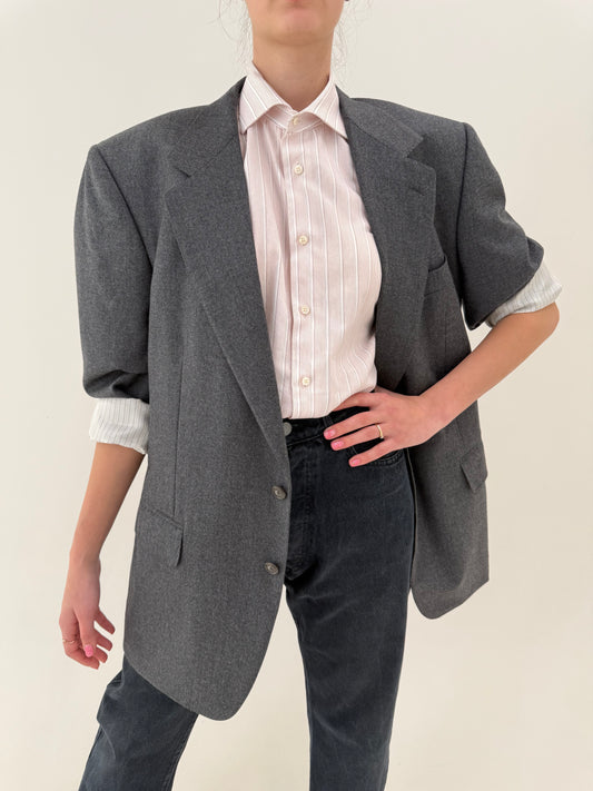 Sacou ultra luxury Zegna tall în croi actual  din stofă extrafina super 100s