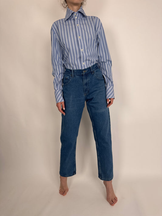Jeanși vintage classic wash straight leg