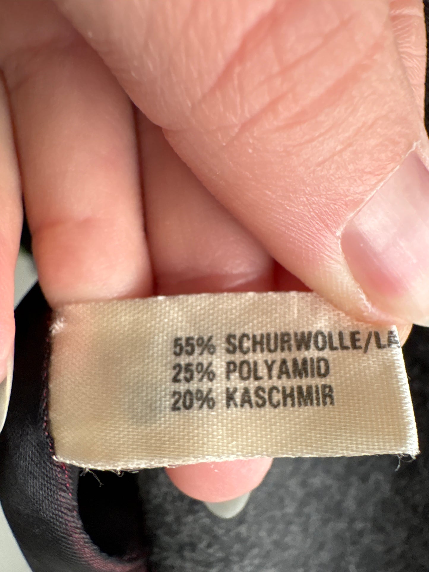 Palton vintage din lana cu cașmir în croi cambrat