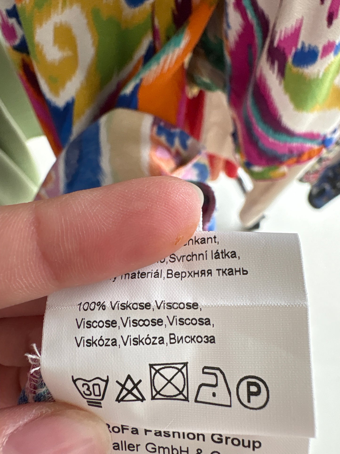 Rochie super colorată în croi lejer din panzica