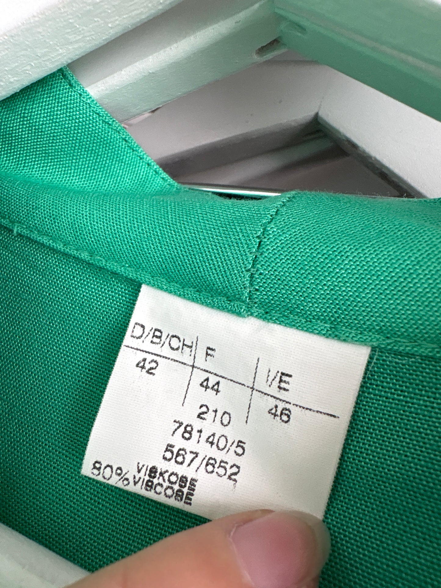 Costum vintage emerald green cu sacou cambrat și fustă creion din în și vâscoza