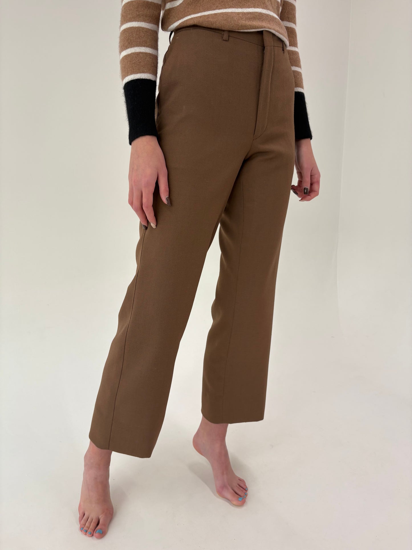 Costum cafe au lait din lana extrafina