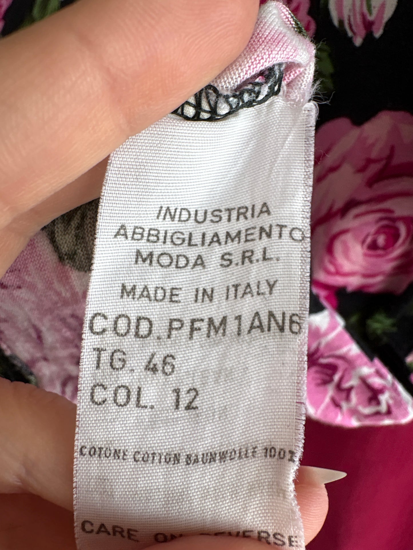 Top vintage Moschino ultra feminin din bumbac modelator de gramaj mare