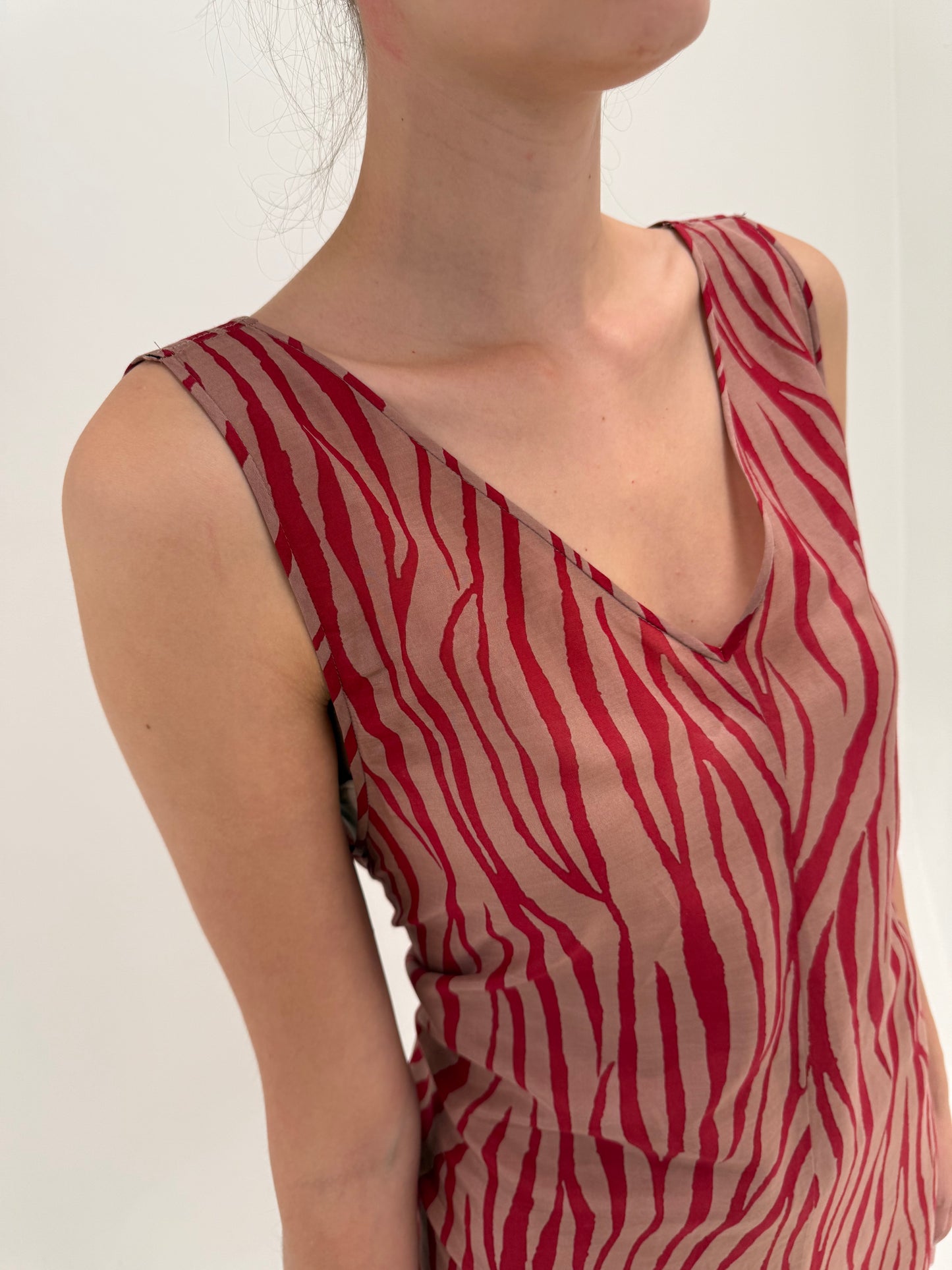 Salopetă luxury tall Diane von Furstenberg din panzica de mătase naturală