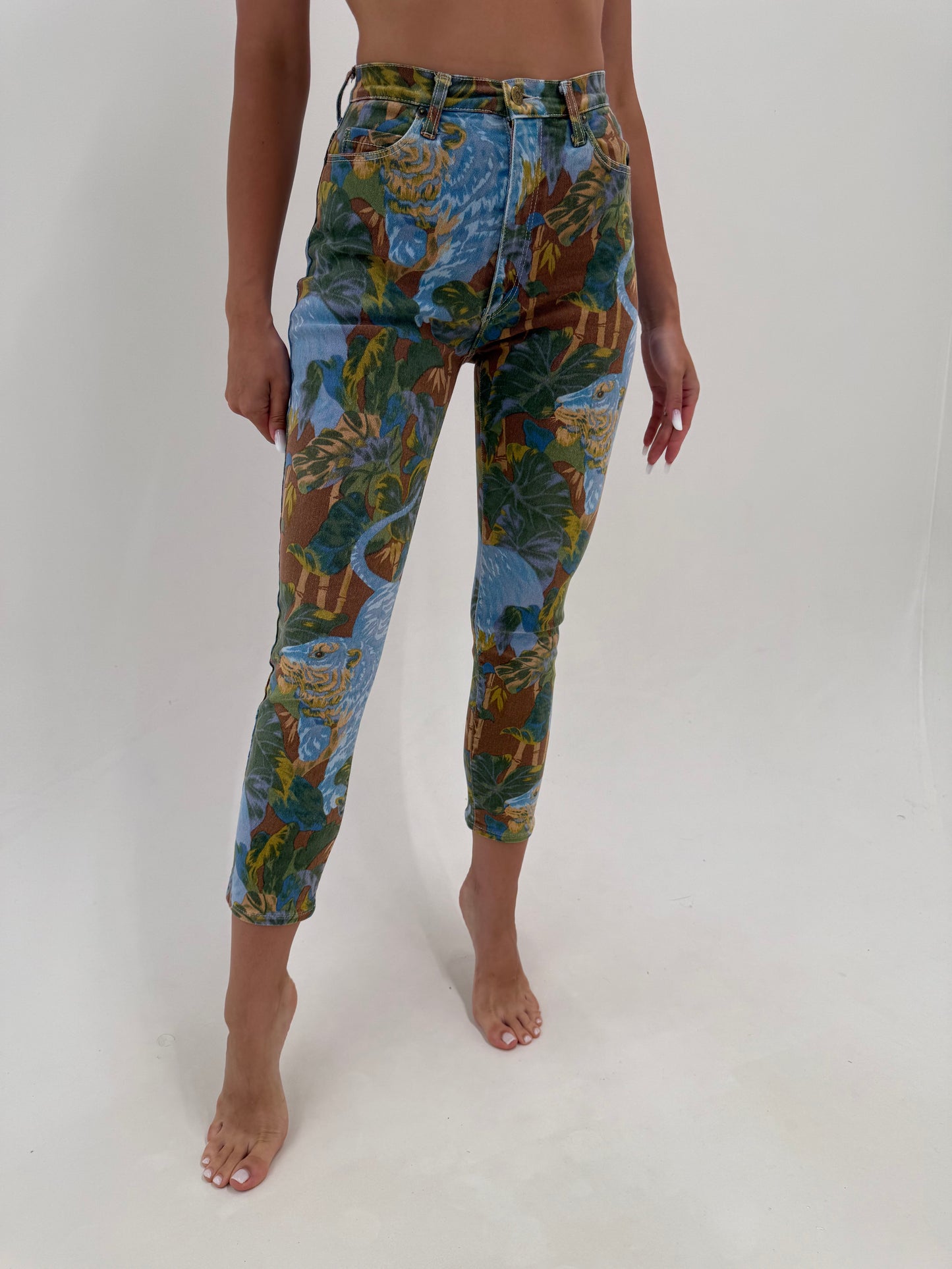 Jeans vintage Kenzo arhival de colecție  din anul 1993 ultra modelatori