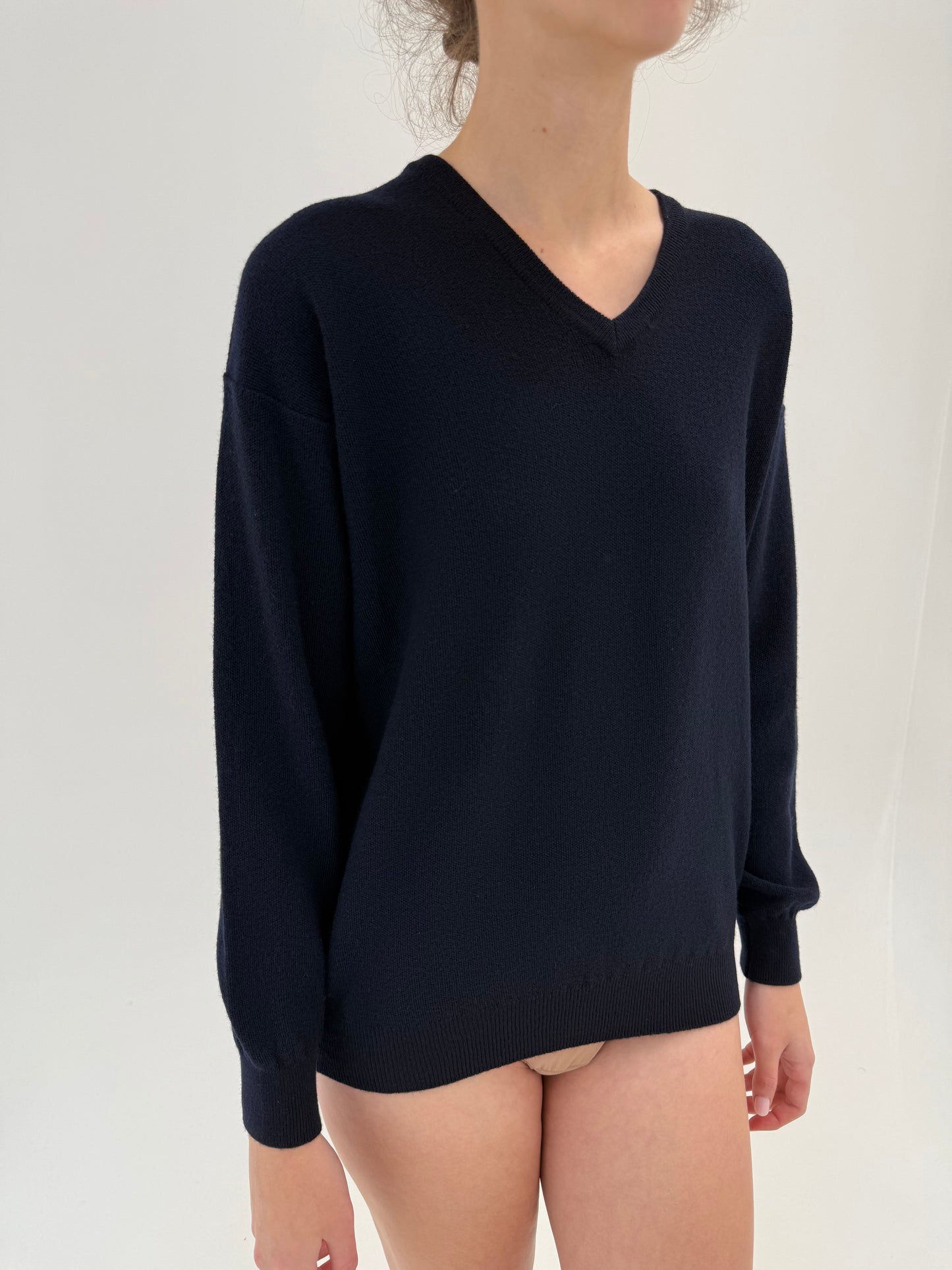 Pulover luxury Les Copains din lana merino extrafina de gramaj mare