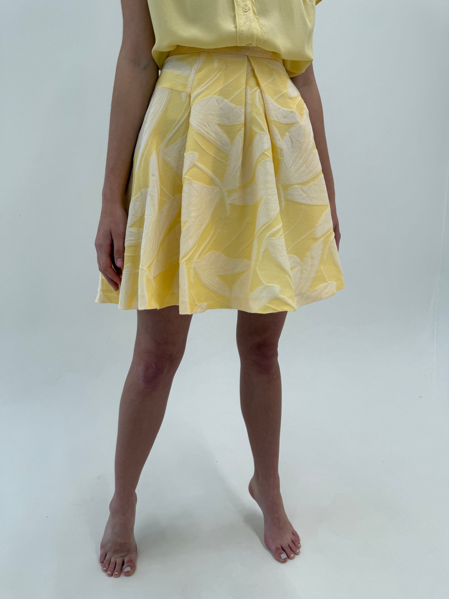 Rochie vintage de brand luxury Byblos butter yellow
