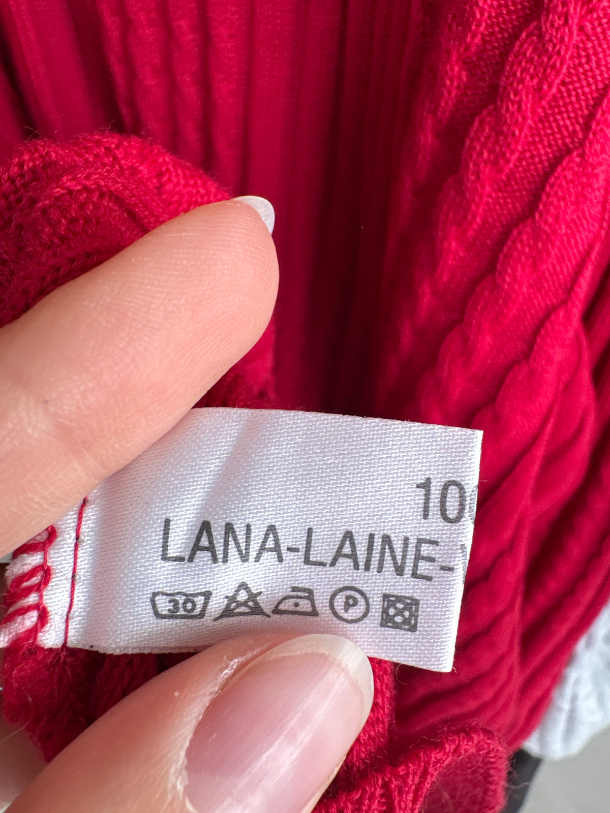 Pulover vintage polo italian din lana merino extafina cu torsade raspberry red