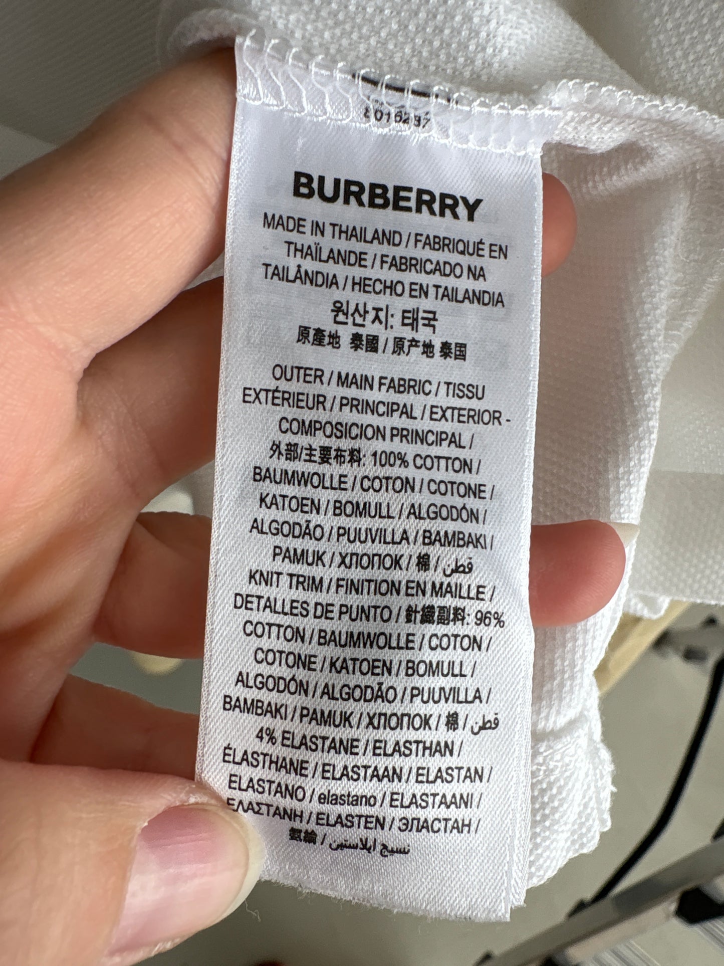 Top polo Burberry model actual din bumbac excepțional de gramaj mare