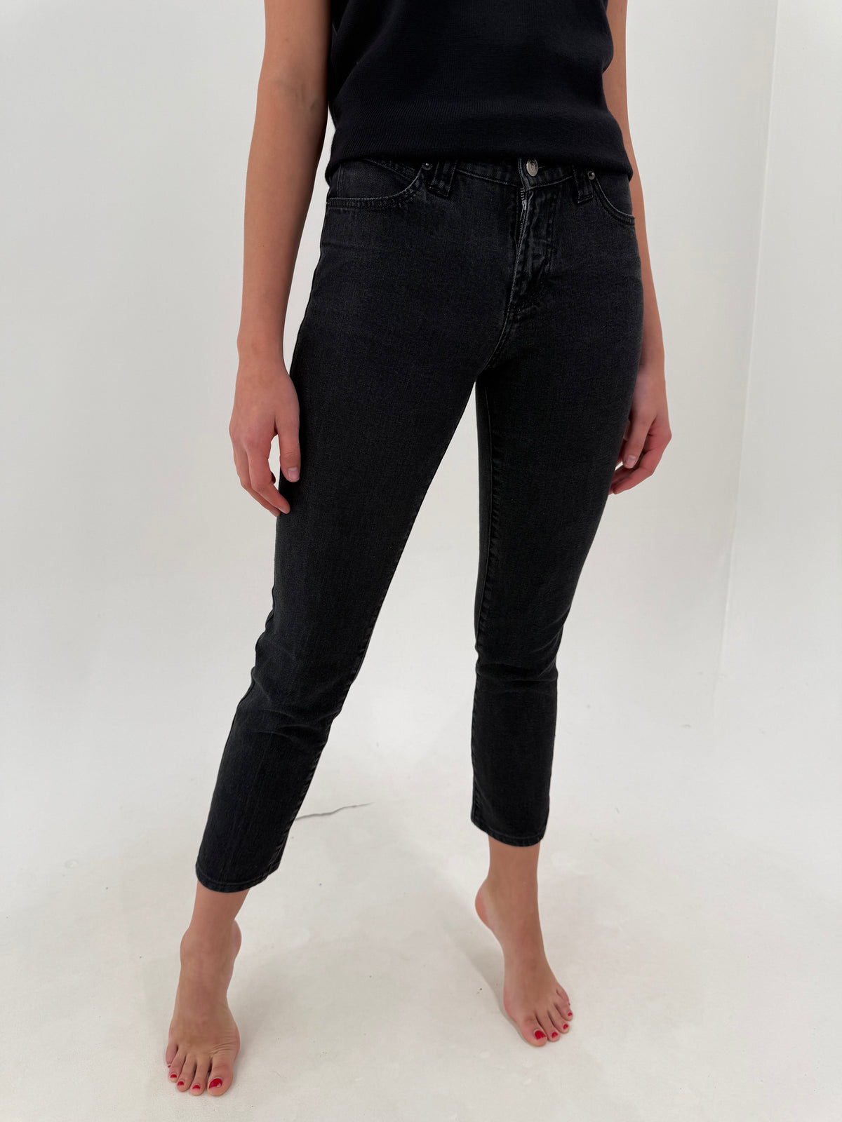 Jeans Versace petite ultra confort gri