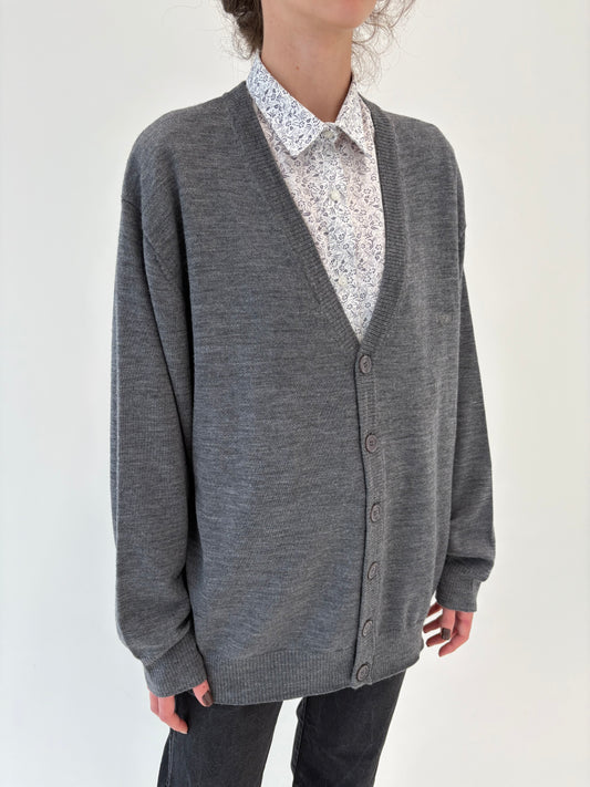 Cardigan din lana merino extrafina extrafina de gramaj mare