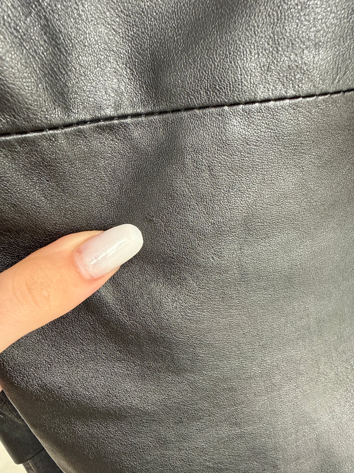 Pantaloni din piele naturală pentru extrem de moale și fină cu talie înaltă