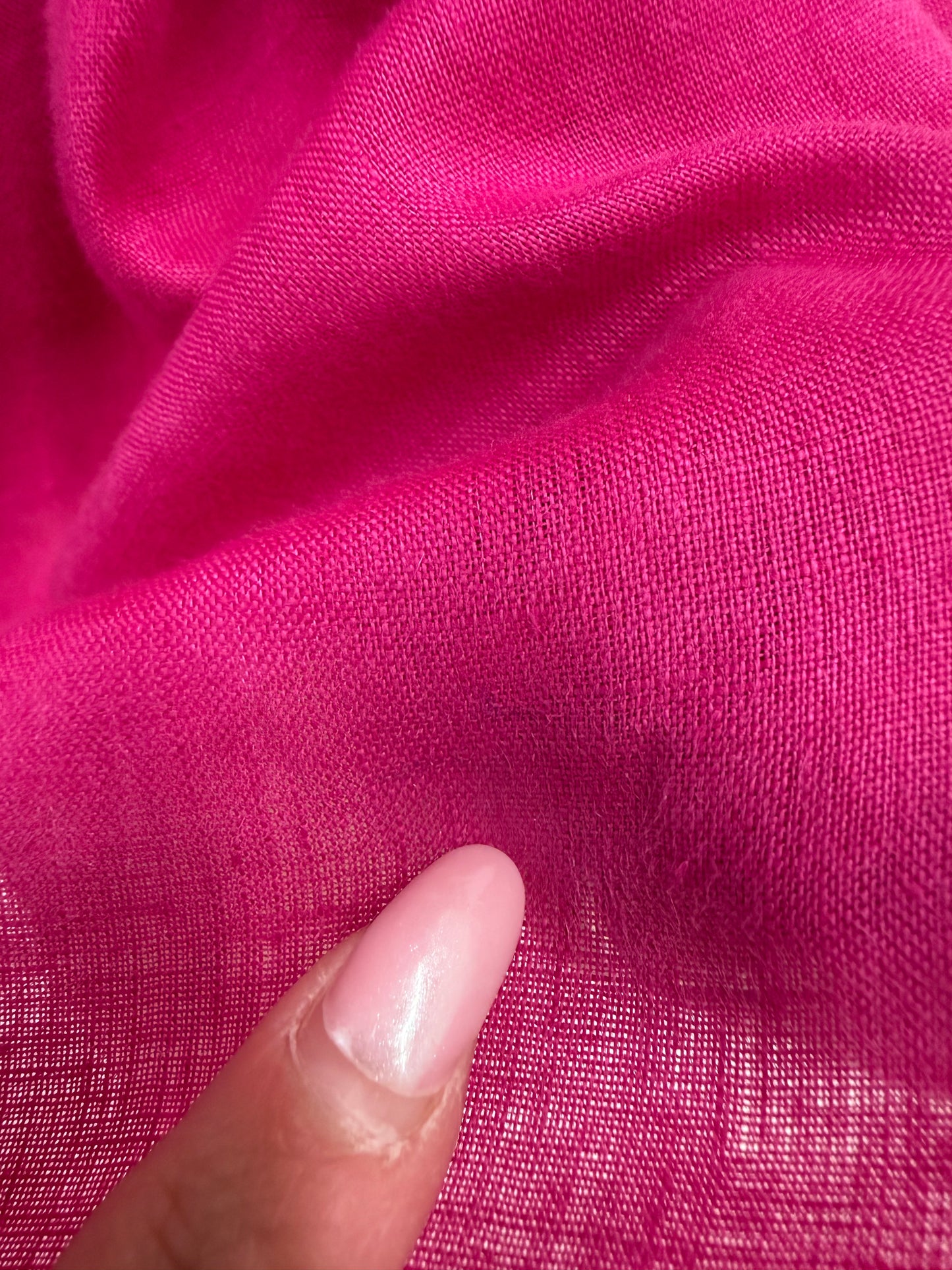 Cămașa fucsia din in premium în croi oversized