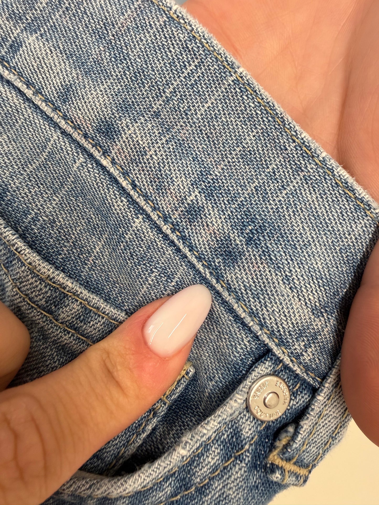 Jeans vintage Versace bootcut classic wash de sezon cald