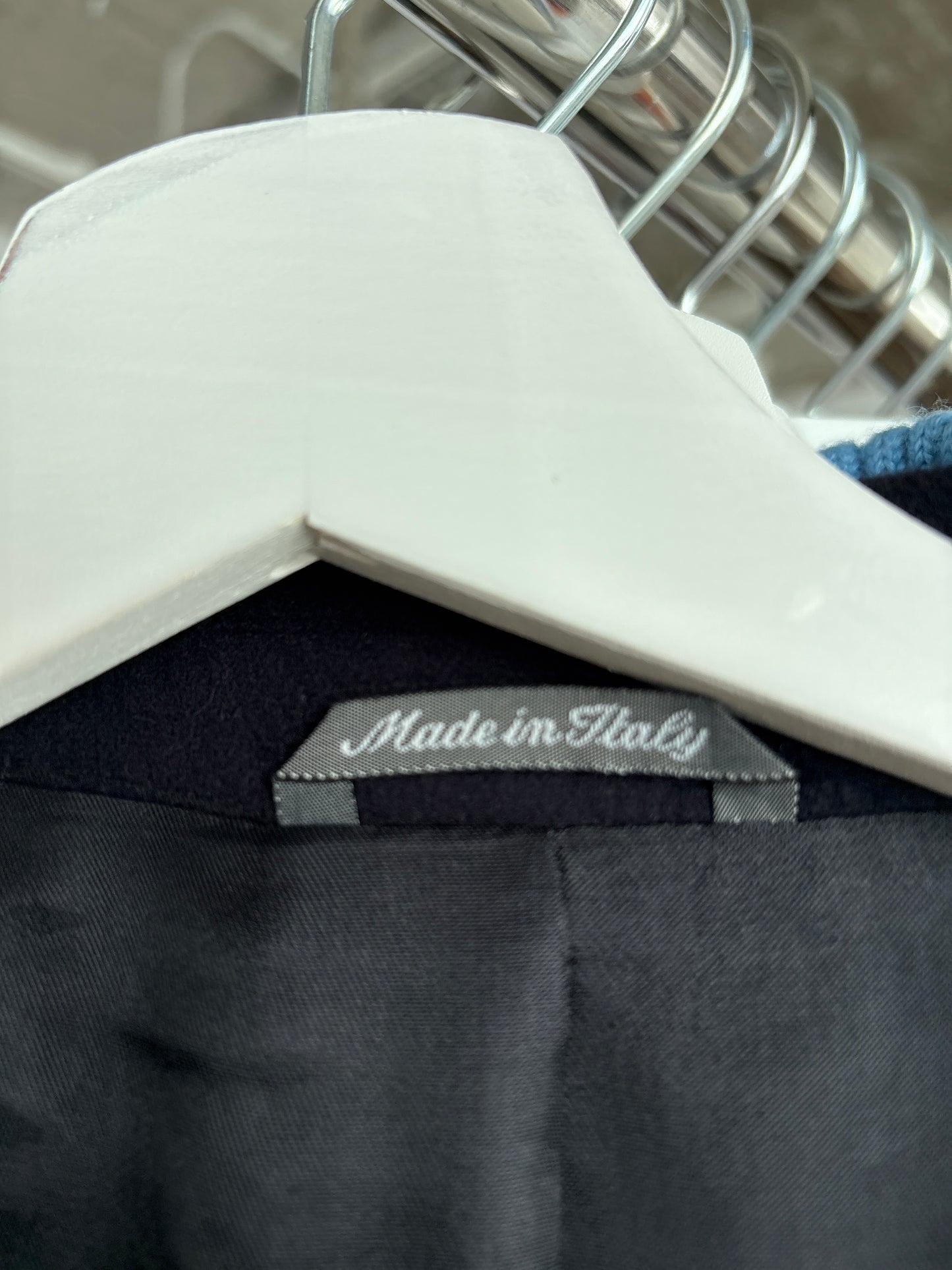 Sacou plus size în croi actual din stofă groasă de lana cu cașmir