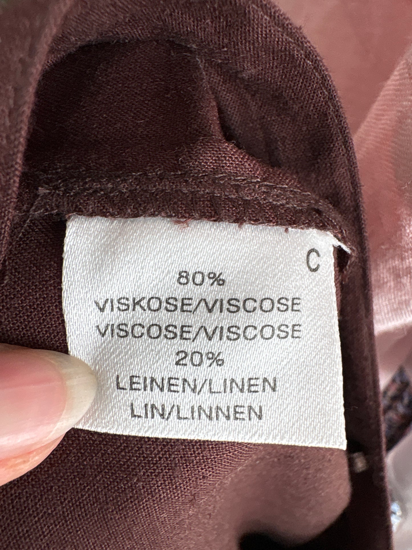 Pantaloni tall chocolate brown din pânză cu talie ultra înaltă