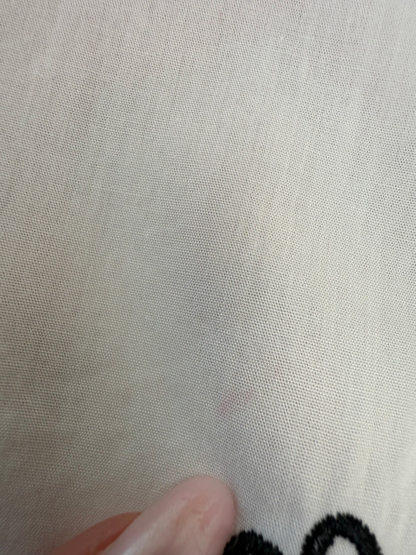 Top bijuterie din poplin brodat manual cu umeri goi în croi lejer