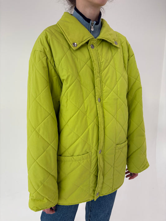Puffer old vintage Fila anii 80 lime neon
