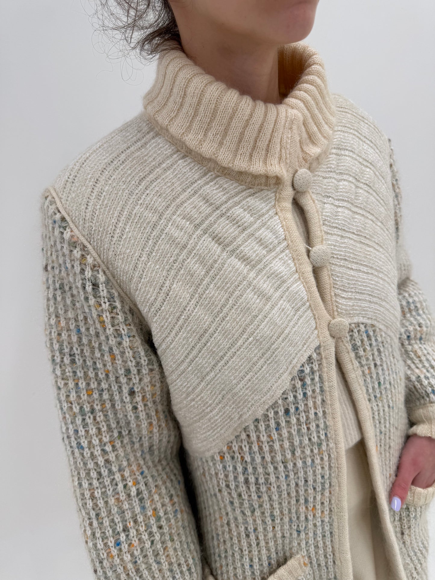 Palton Prada vintage de colecție anii 90-early 2000 din lana și alpaka