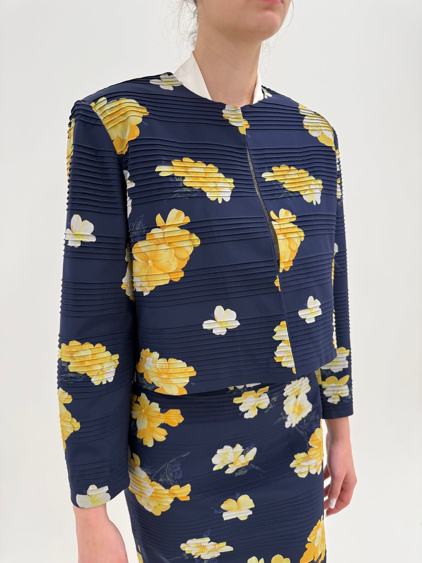 Set Max Mara din mătase naturală cu print floral de la business la seara