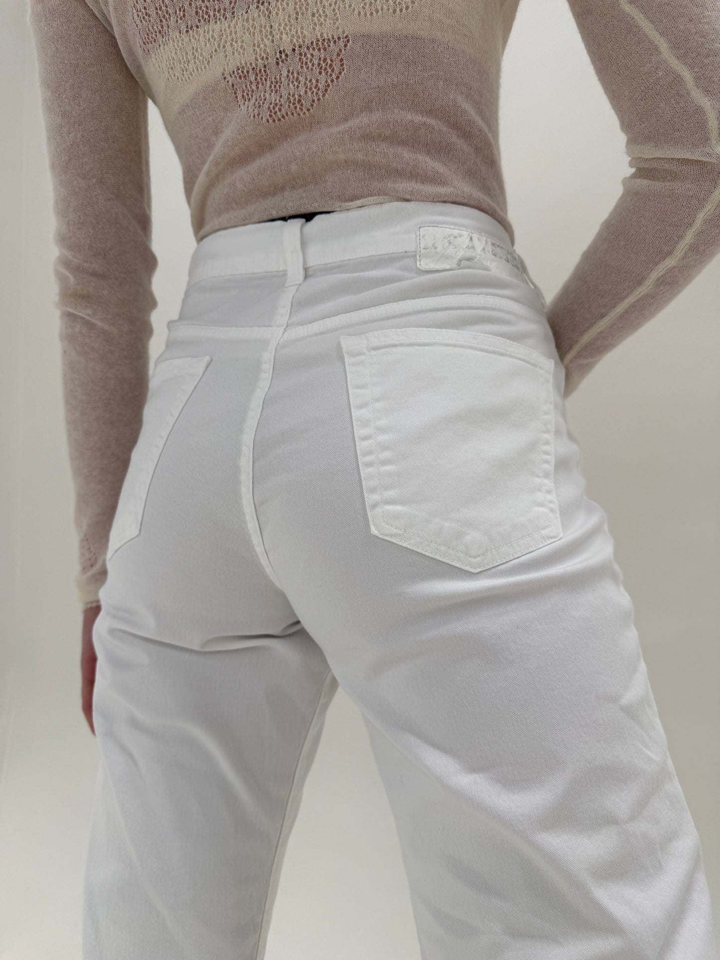 Jeans vintage luxury Iceberg evazați ultra confort de sezon cald modelatori