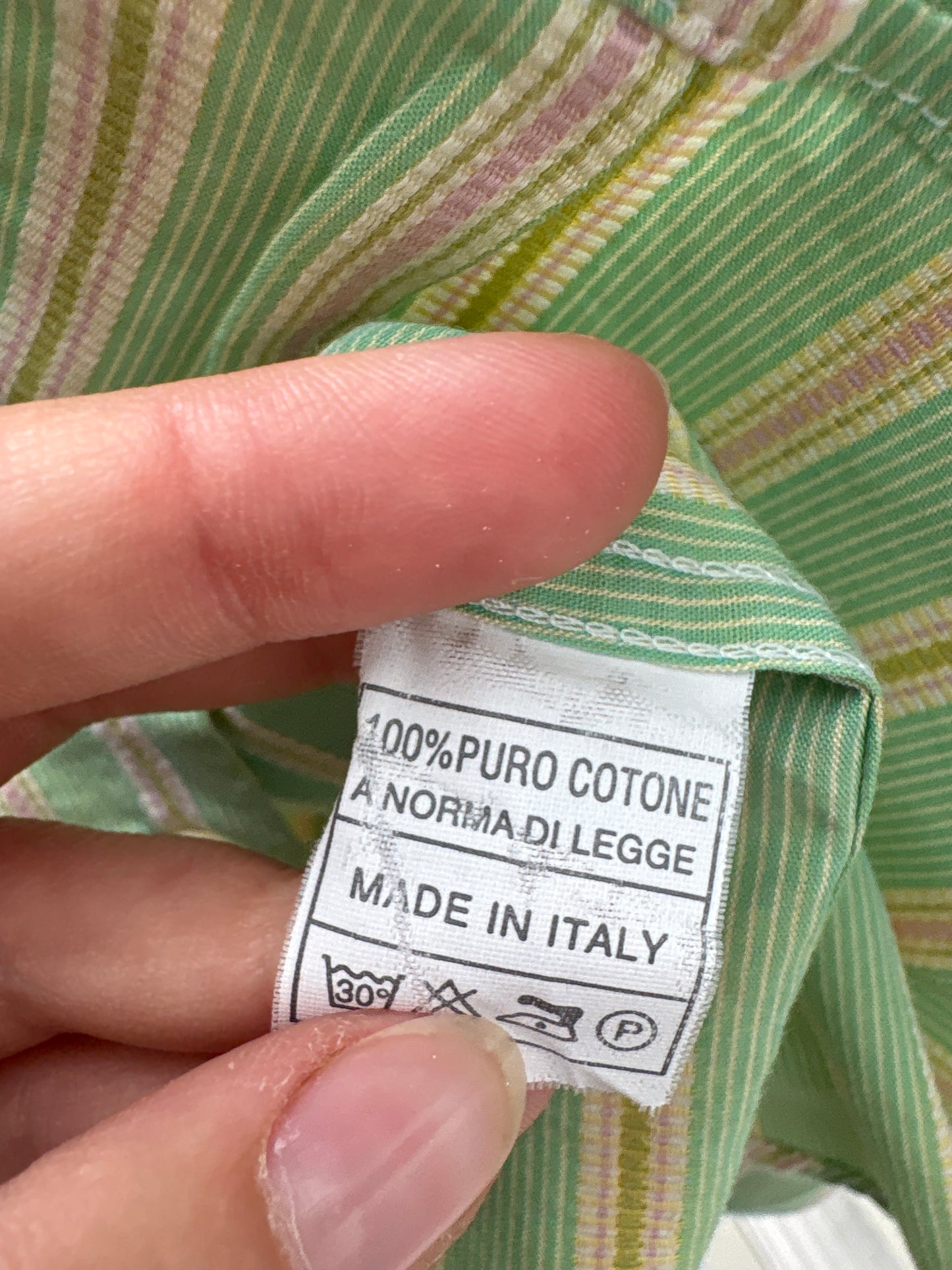 Cămașa italiana din bumbac luxury dobby weave cu dungi în culori superbe