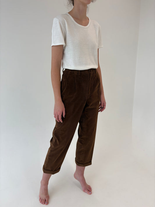 Pantaloni Alta Moda ultra luxury din corduroy Zegna