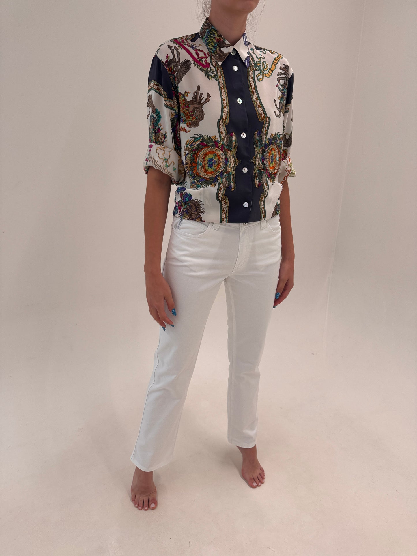 Jeans Armani de vară tall ultra confort în croi super revenit în trend ‘skinny straight’