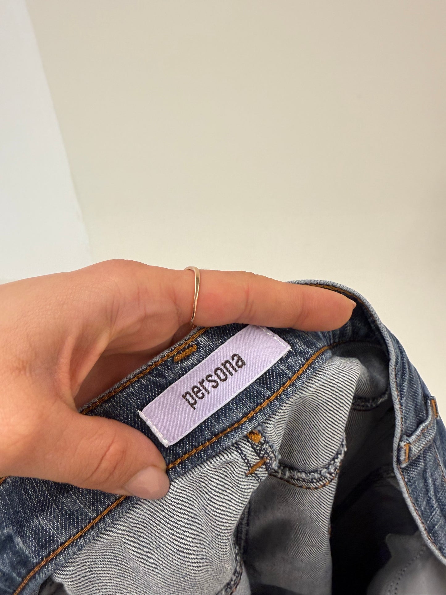Fusta de brand luxury plus size Marina Rinaldi din jeans confort