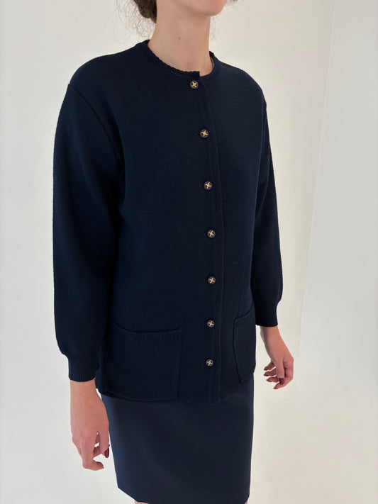 Cardigan tip jachetă petite din lana merino extrafina de gramaj mare