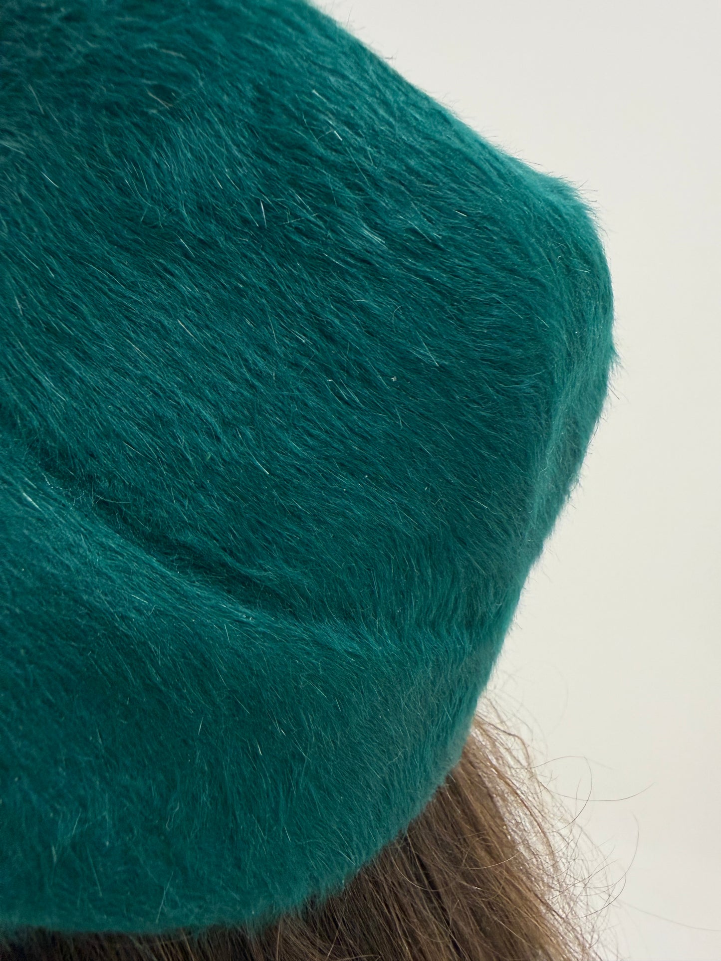Felt wool bucket hat emerald green