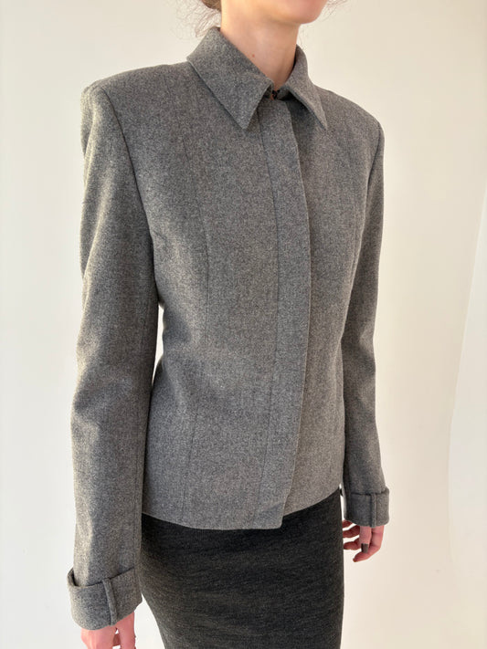 Jacheta Hugo Boss în croi super actual din lana plină extrafina confort