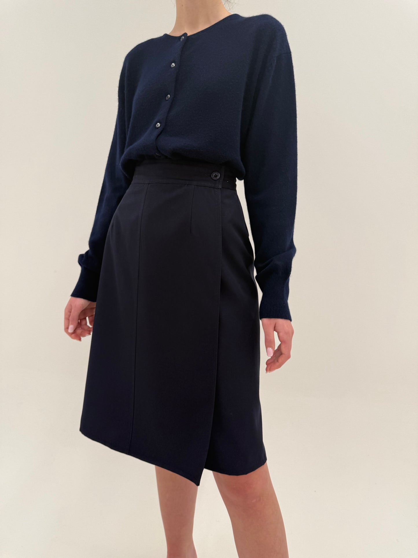 Fustă petrecută Escada din lana extrafina structurată