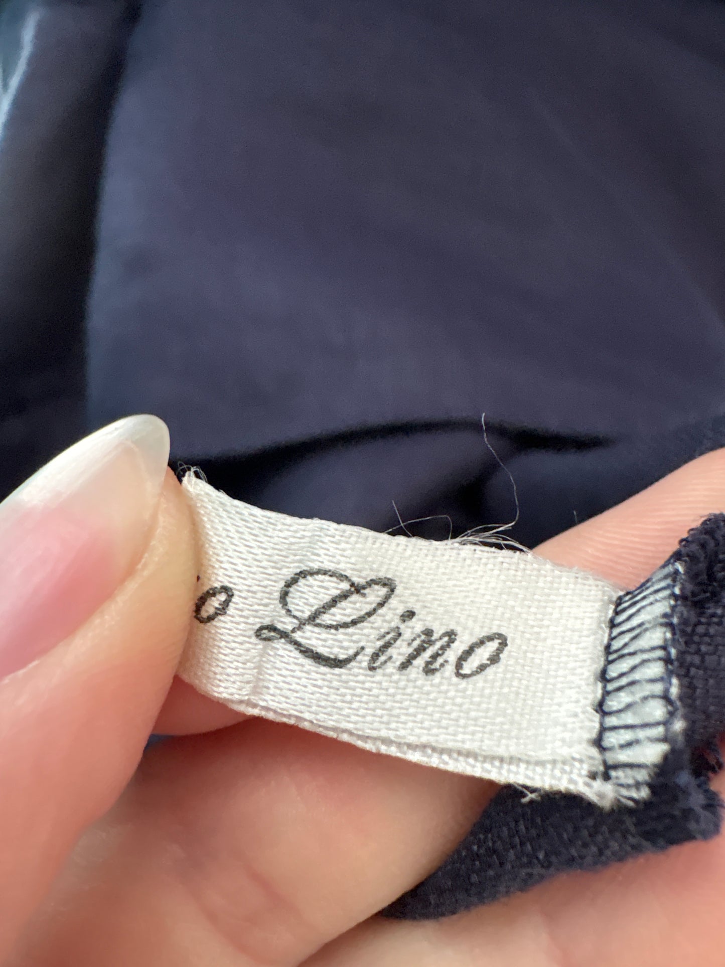 Rochie vintage italiană din panza de in excepțional ușor structurat