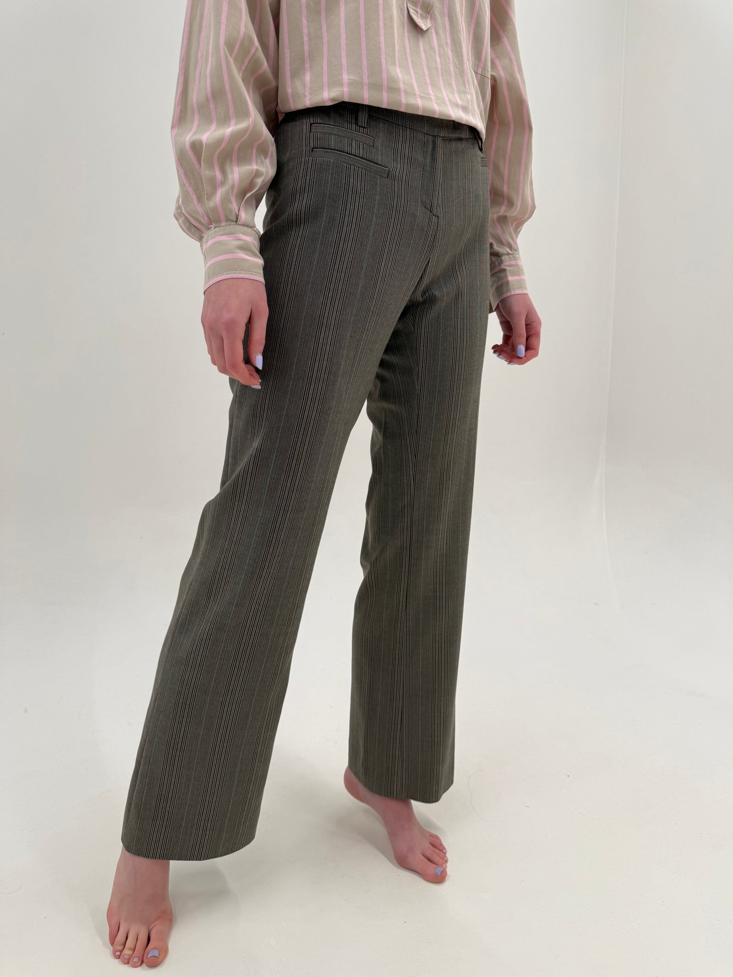 Pantaloni de brand super premium Seventy din lana extrafina subțire