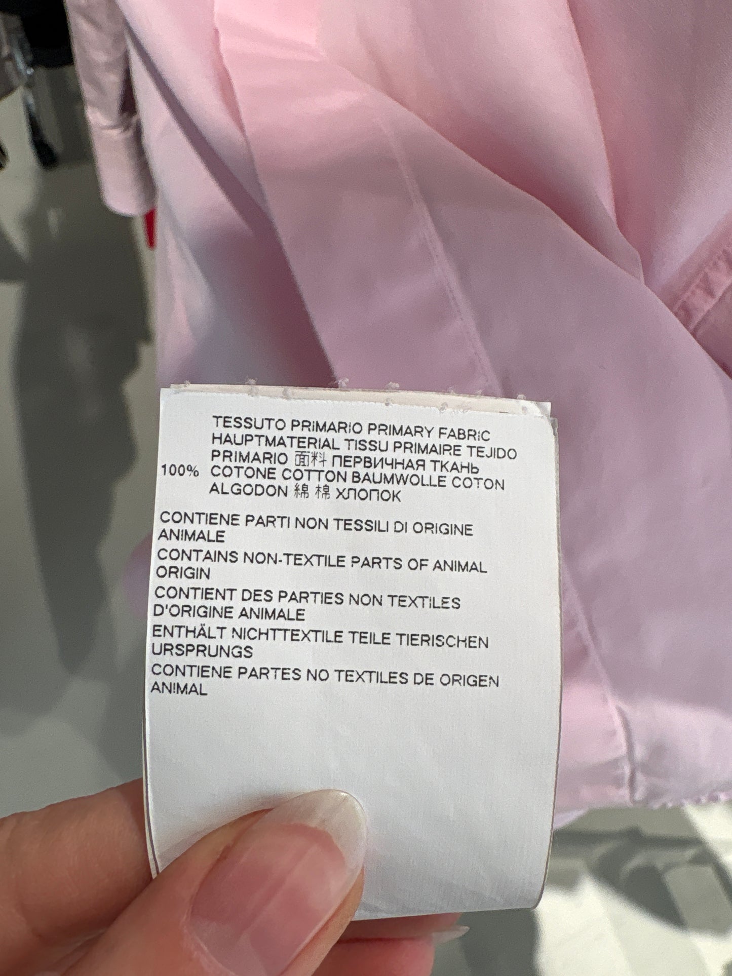 Cămașa tall Dsquared2 din bumbac egiptean în croi actual powder pink