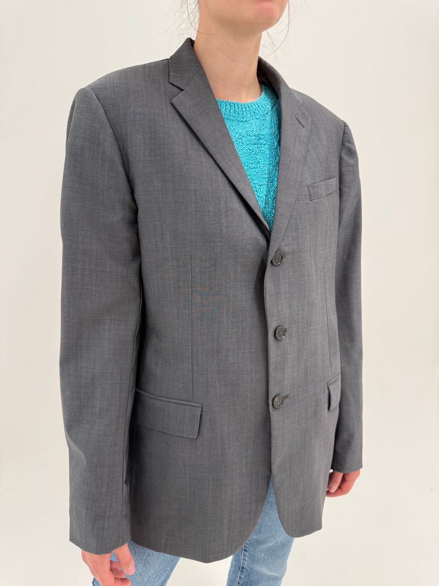 Sacou Burberry de sezon cald în croi actual din stofita lightweight
