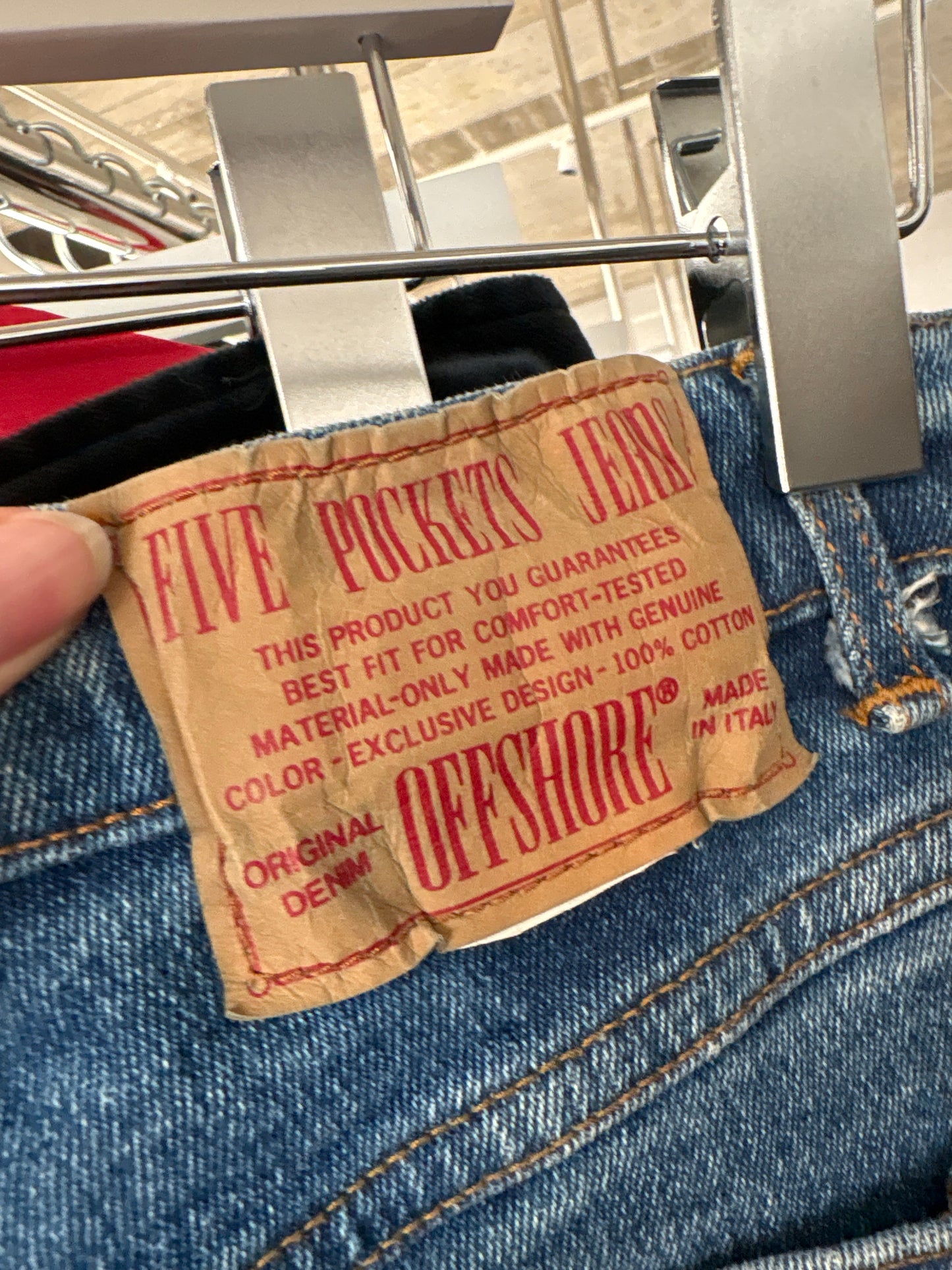 Jeans vintage ultra modelator tall din bumbac gros de piele xceptional cu talie ultra înaltă