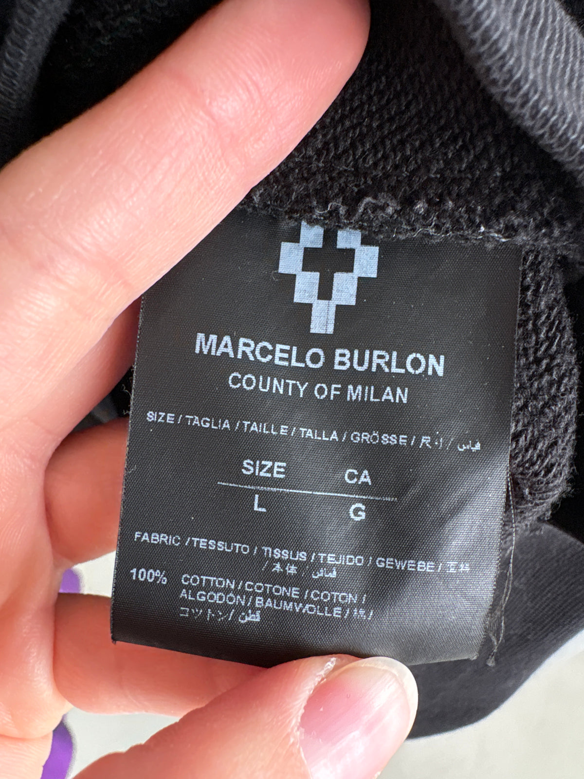 Sweatshirt luxury Marcelo Burlon County of Milan din bumbac gros