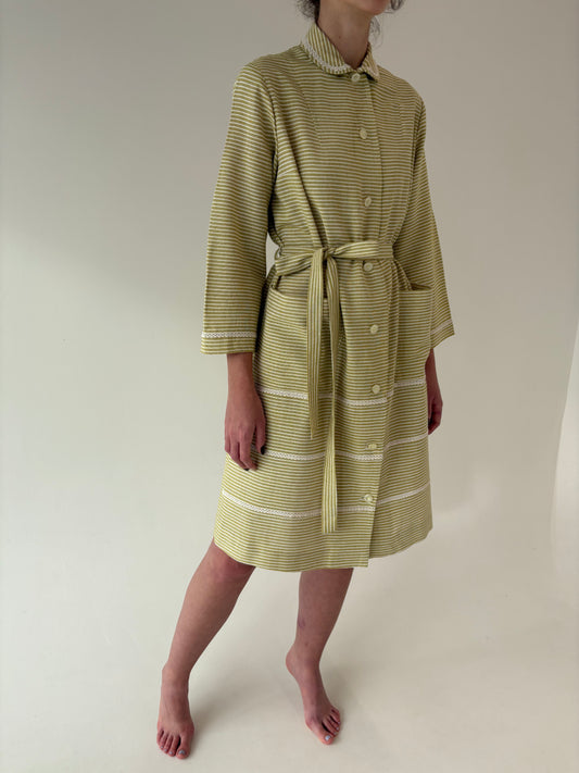 Halat luxury vintage din lana extrafina