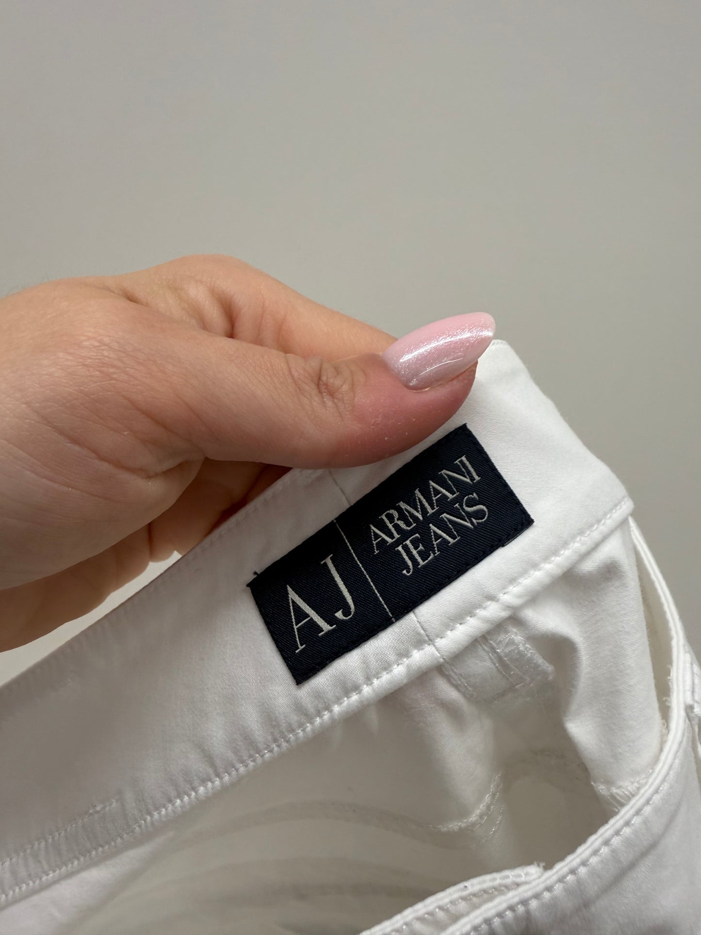 Pantaloni Armani de vară din bumbac premium