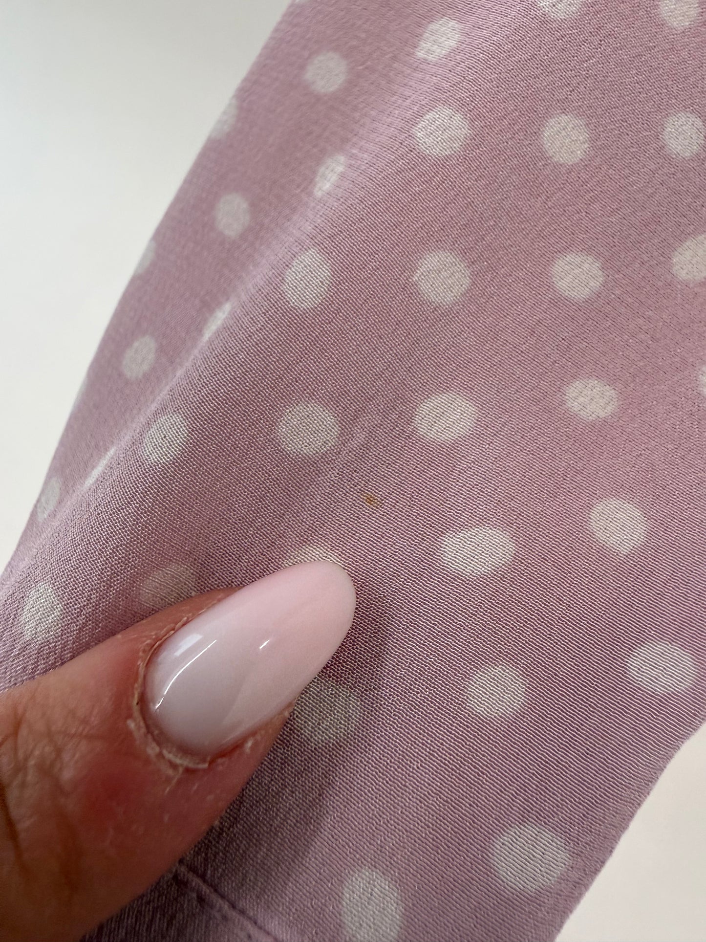 Cămașa nouă Marella by Max Mara cu buline din mătase naturală dusty pink
