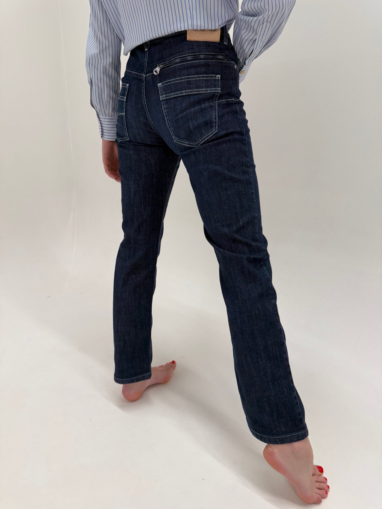 Jeans tall Versace dark wash ultra confort modelatori straight leg