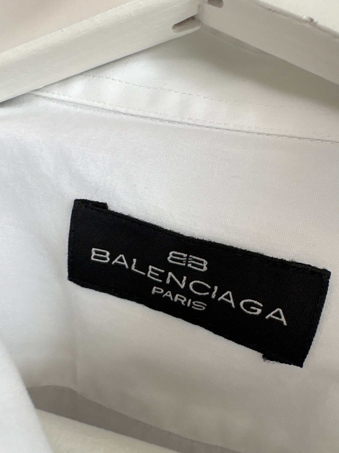 Cămașa Balenciaga din poplin excepțional de bumbac în croi actual