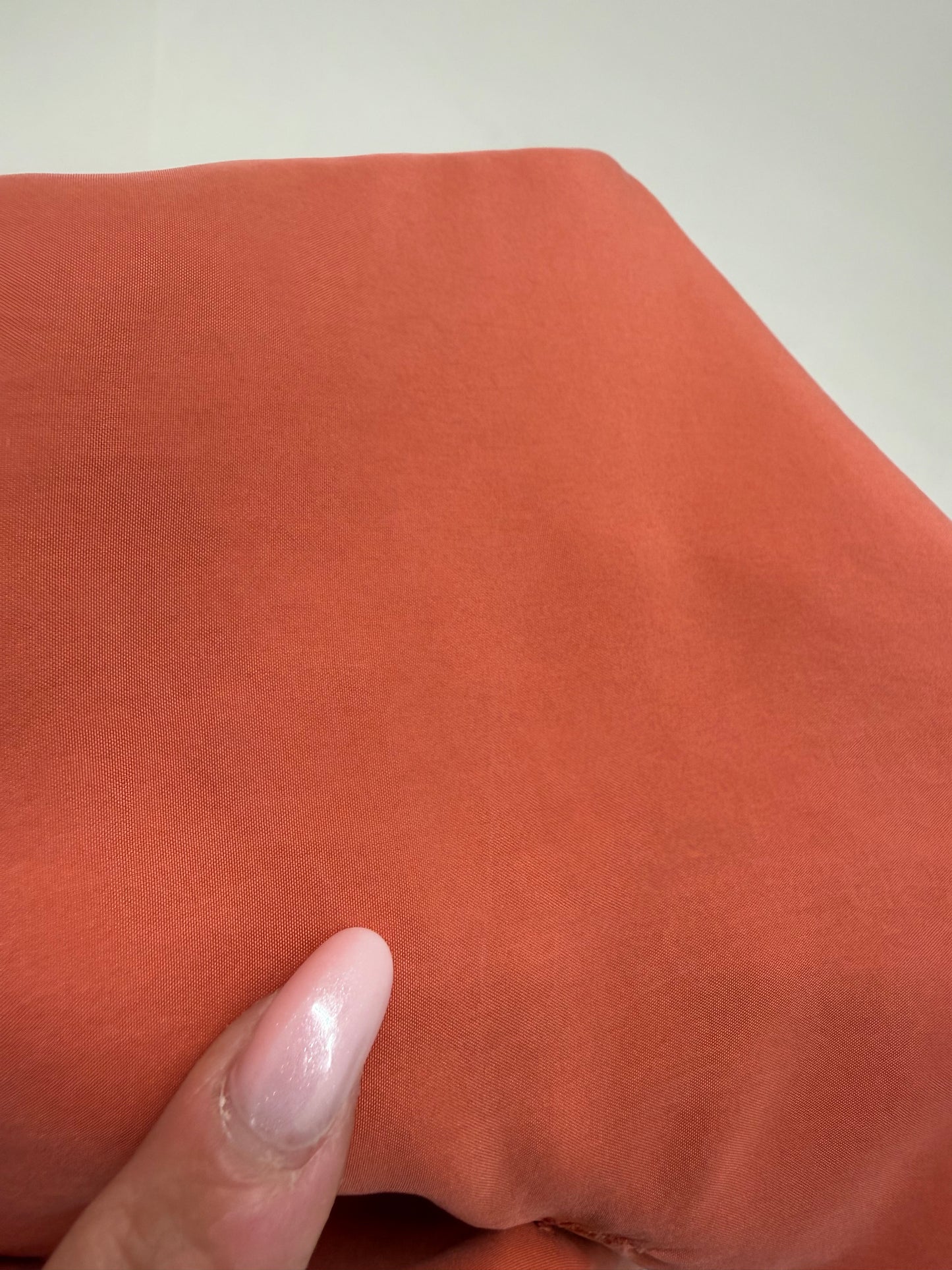 Rochie maxi light orange din mătase naturală plină