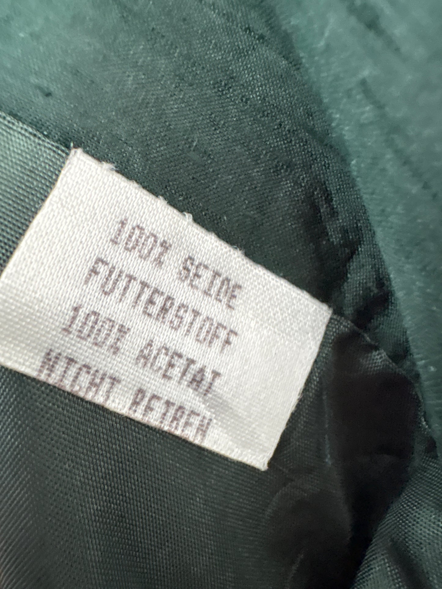 Fustă dark green vintage midi lung din mătase naturală dupioni de la zi la seară