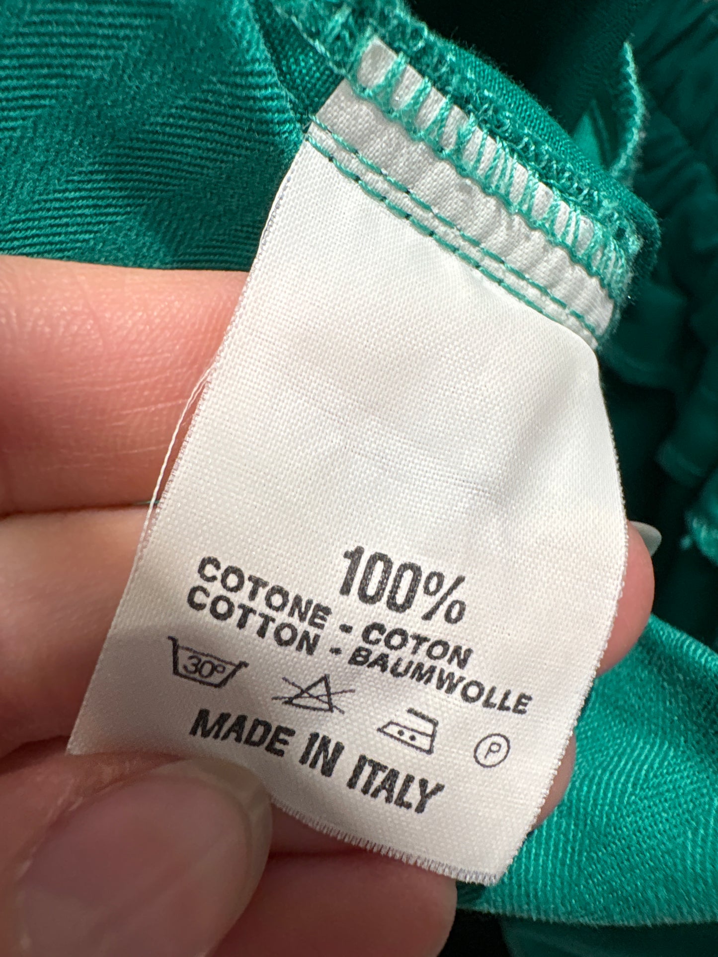 Pantaloni vintage din pânză cu talie ultra înaltă elastică